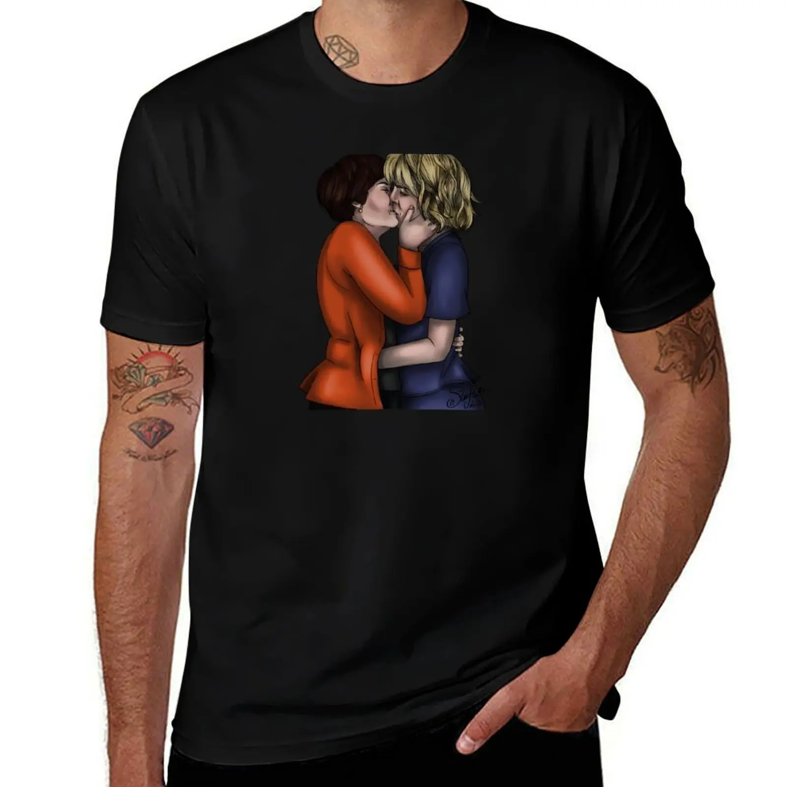 Berena Kiss T-Shirt All Match Basic Short Sleeve Top
