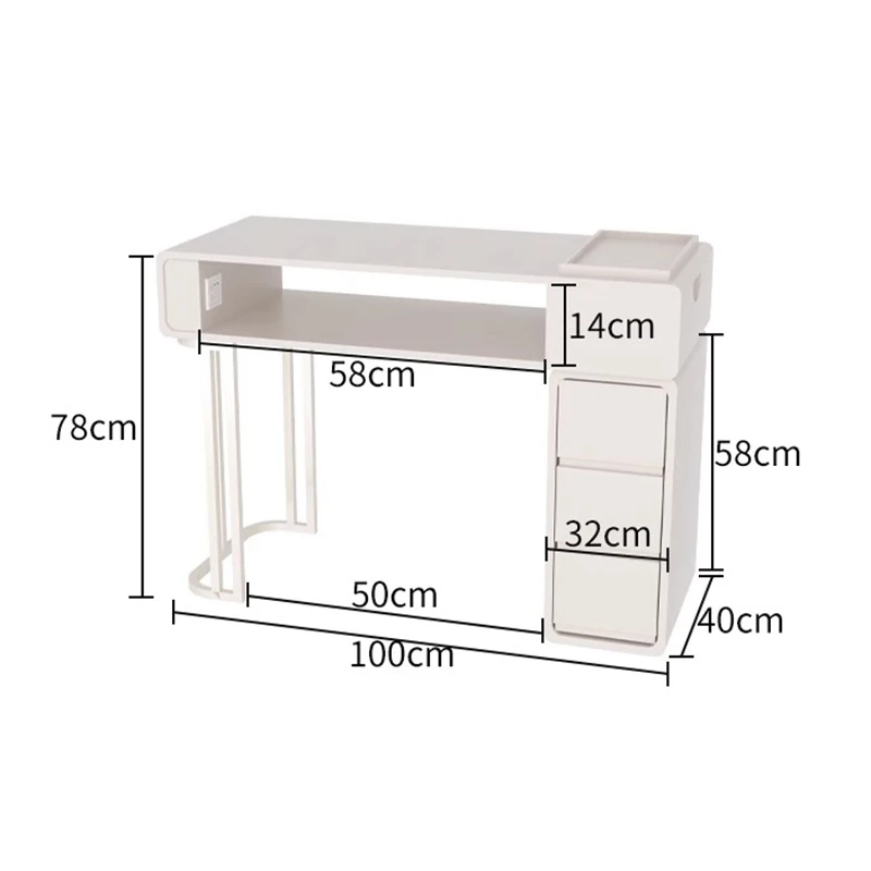 &Exquisite Nordic Nail Table Durable Premium Trendy Classic Elegant Artistic Bar A Ongle Mobilier Salon Furniture