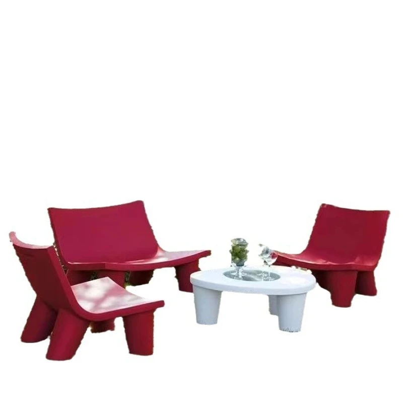 

FRP Internet celebrity elephant leg seat model room Early education center Children's table and chairs Outdoor