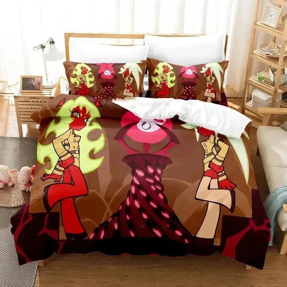 

Anime Panty & Stocking with Garterbelt Bedding Set Boys Girls Twin Queen Size Duvetcover Pillowcase Bed Kids Adult Home Textiles