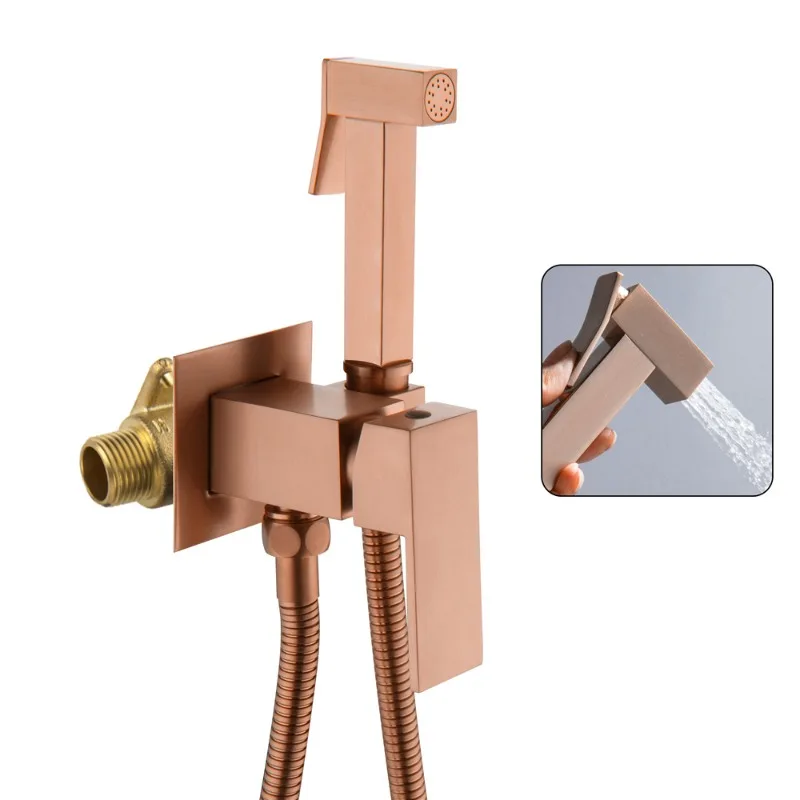 

Hot and cold black, toilet spray gun set, kitchen flush and clean toilet