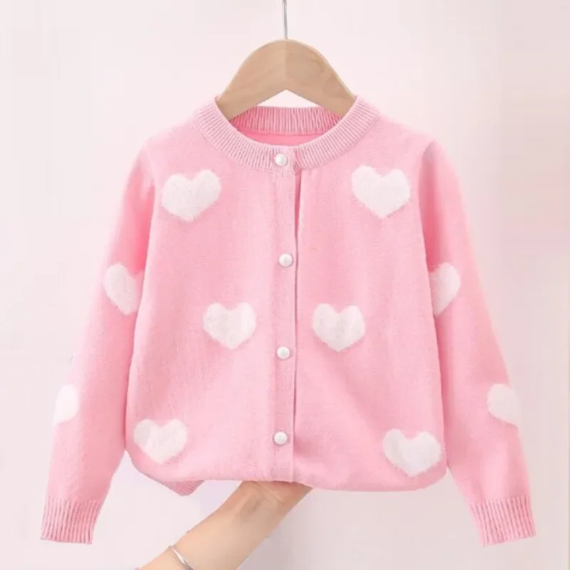 

Kids Jacket Coat 2025 Autumn Winter Clothes Girls Cardigan Knitted Sweater Children Cardigans Baby Toddler Sweater Long Sleeve