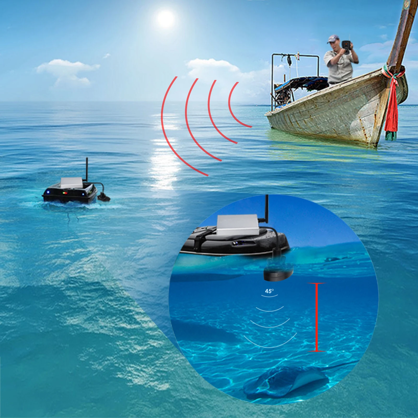 LUCKY Balık Bulucu 300m/ 980ft - Fishing Boat Depth Finder incelemesi ve fiyatı
