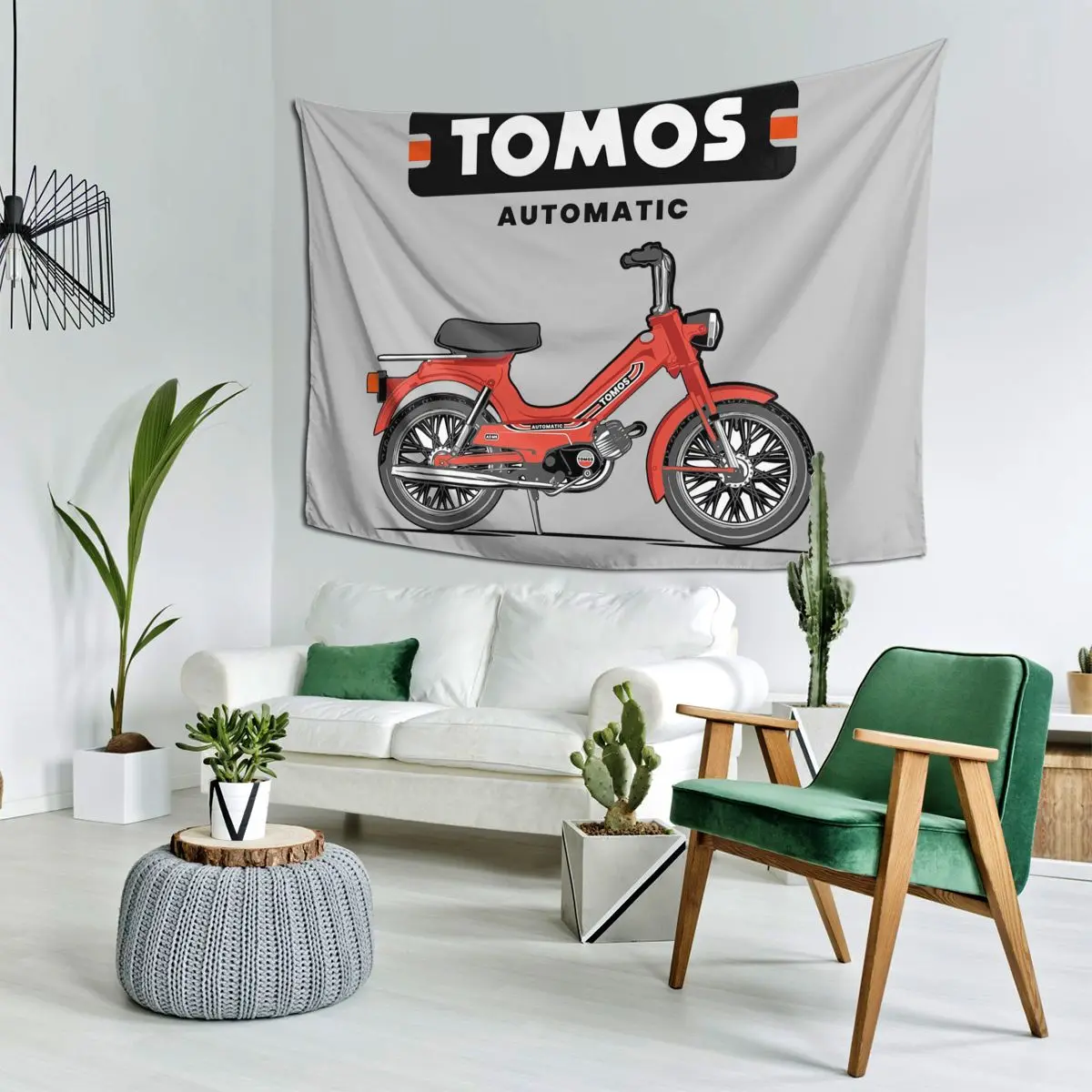

Tomos Automatic - Red Tapestry Wall Hanging Aesthetic Home Decoration Tapestries for Dorm Room