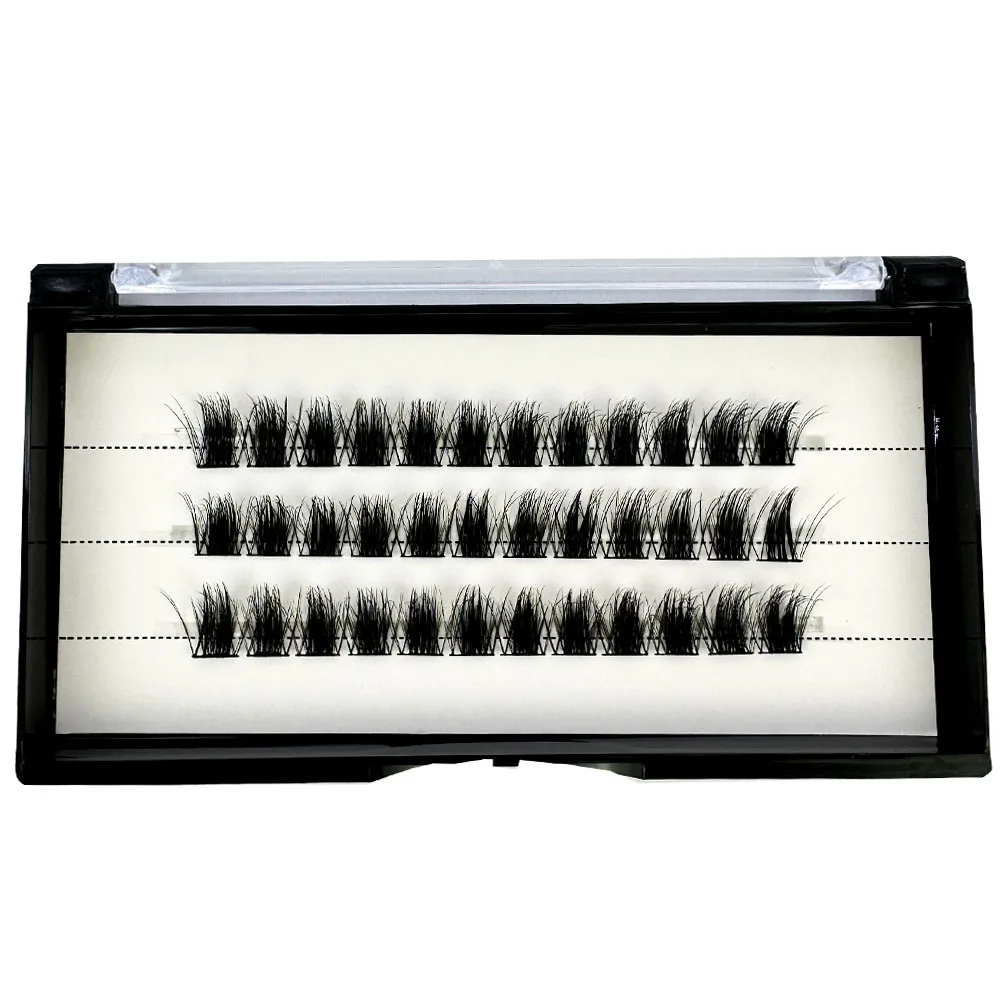 NEUE 5D Flauschige Nerzwimpern 3 Reihen Natürliche Wimpernverlängerung 3D Russische Einzelwimpern-Cluster Make-up-Tools Wimpern Cilia – Detail 3