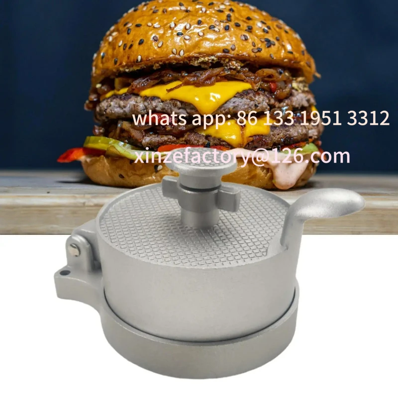 

Customizable Hamburger Patty Maker Manual Home Burger Machine Meat Patty Press for Homemade Hamburgers BBQ Beef Cooking Kitchen