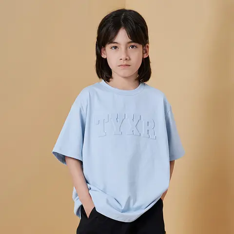 2025 뉴 여름 키즈 반팔 티셔츠 코튼 만화 자수 남여 캐주얼 탑 유아부터 빅 키즈 스포츠웨어까지
