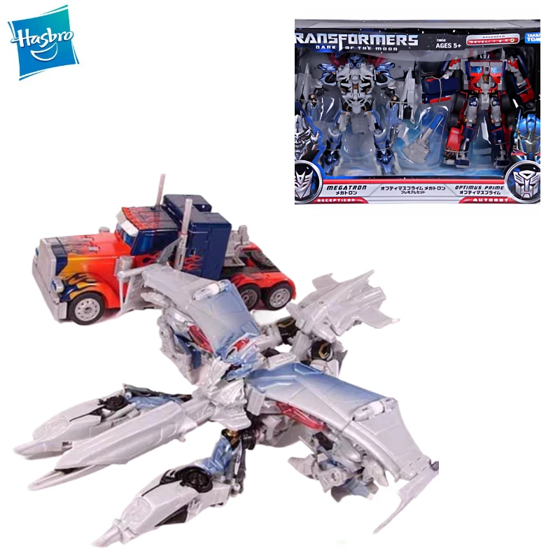 

New Original Hasbro TRANSFORMERS DARK OF THE MOOM MEGATRON / OPTIMUS PRIME Action Figure Model Collection