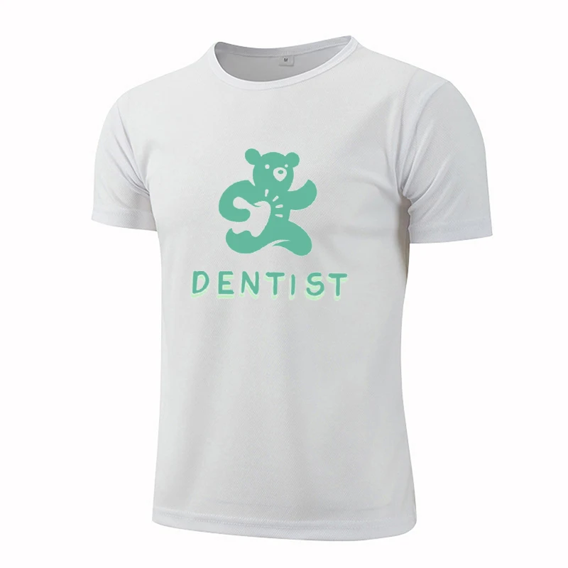 

Fashion Dentist Style Funny Original Man T-Shirts Personalization O-neck Printed Shirt Short Sleeve Mens Clothing Large Size Top