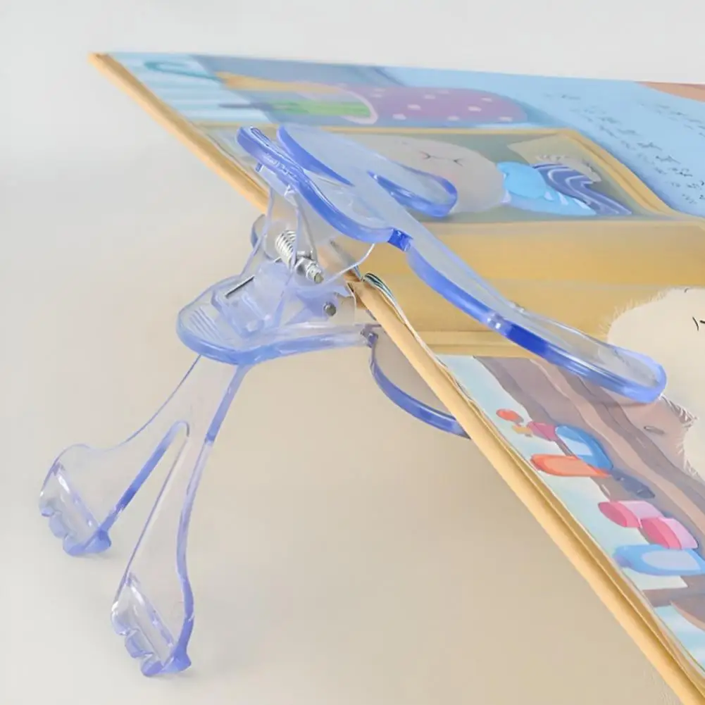 Transparent Book Clip Multifunctional Transparent Book Page Holder Clips for Teachers Students Reading Enthusiasts for Books