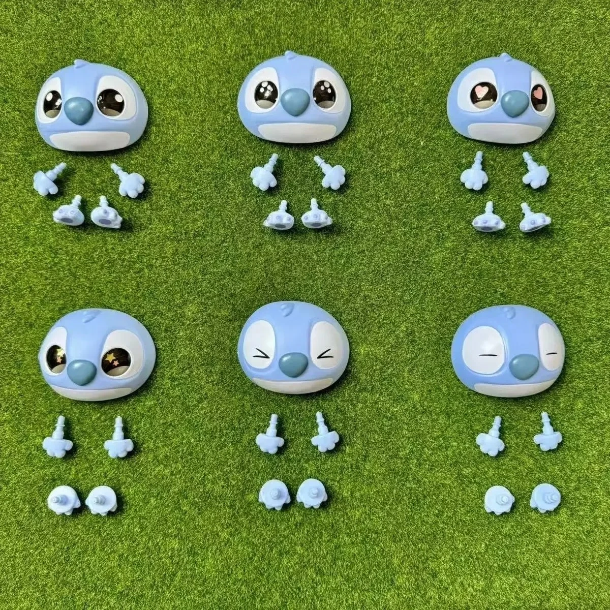 Accesorios DIY de muñeca Disney Stitch, serie Eat Alething Before Sleep, caja ciega de juguete, muñeca de vinilo, cara, manos y pies, juguete para regalo DIY
