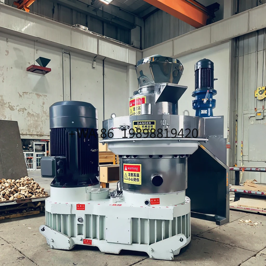 Wood Pellet Mills with Motor Alfalfa Rice Husk Straw Sawdust Bagasse Granulator New Title Hot Sale Biomass Pellet Machine 220V