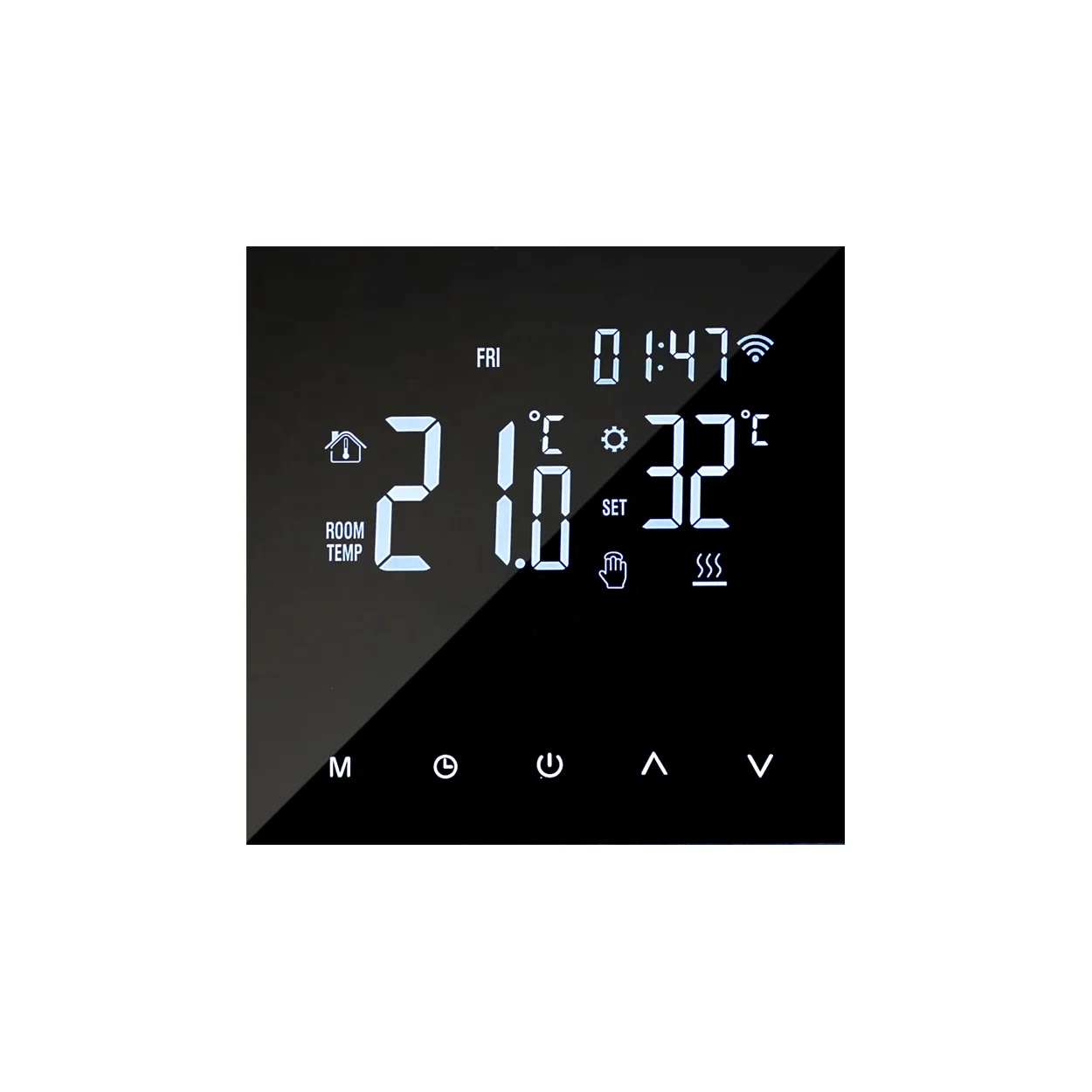 

Myuet Latest Product Smart WiFi Touch Screen Thermostat Temperature Controller Connect