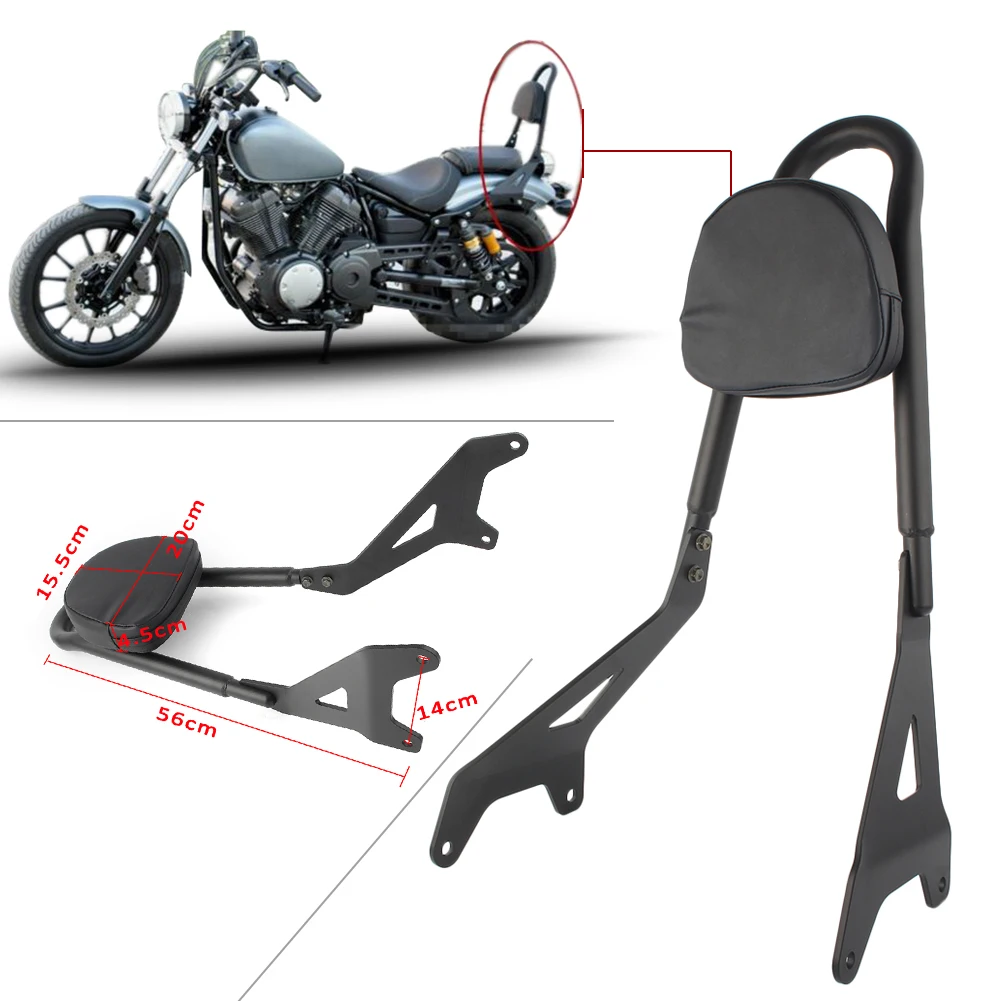 

XVS950 XV950 Motorcycle Sissy Bar Seat Passenger Backrest Rack For Yamaha Bolt XV XVS 950 R-Spec 2014 2015 2016 2017 Black