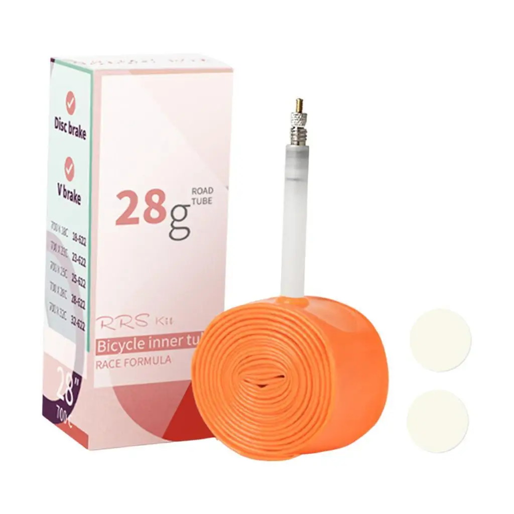 

Bike Inner Tube with Valve,Anti Puncture Repair,Lightweight,Shockproof,Bicycle Spare Tire with Tire Patches Replaces for Riding