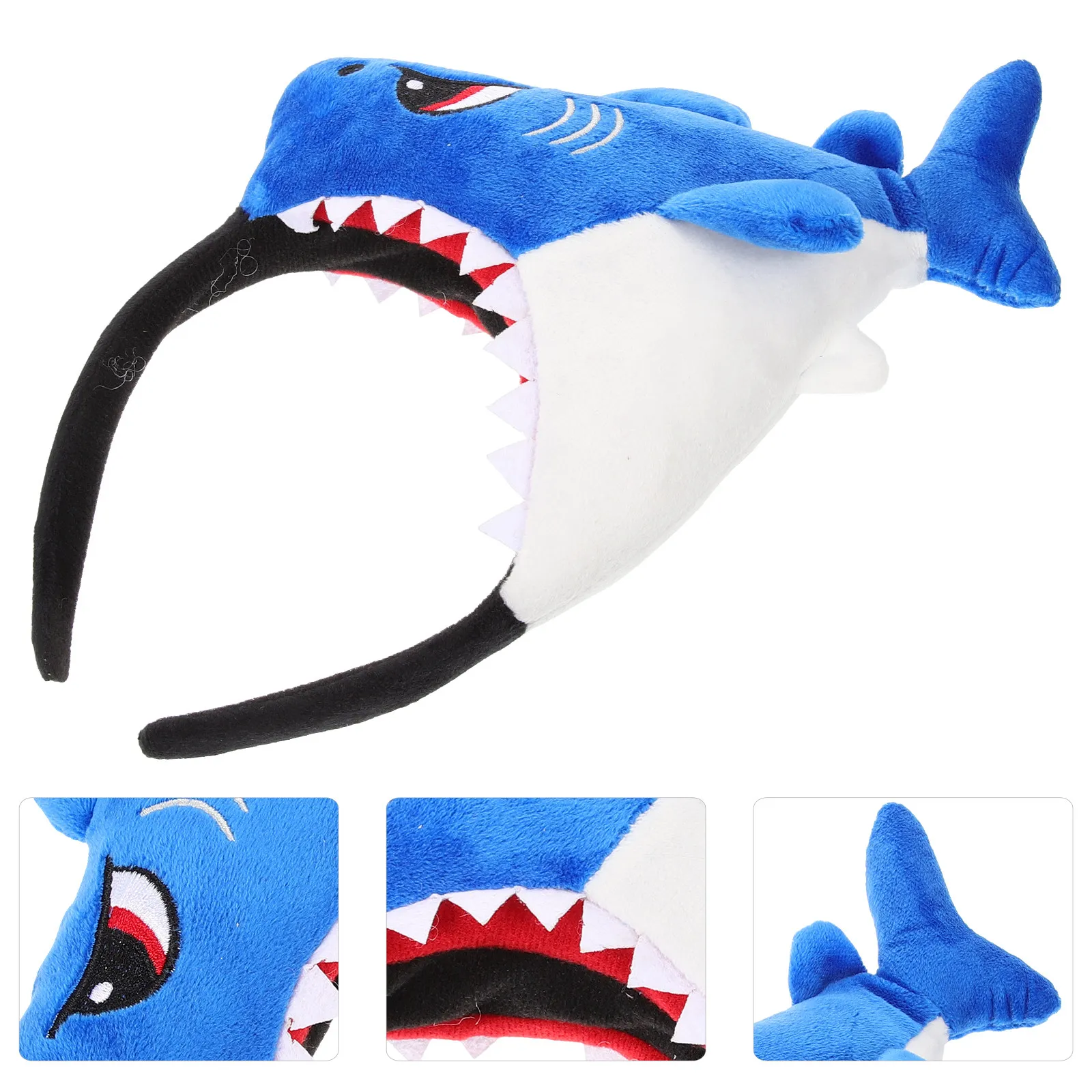 

Shark Headband Cloth Material Lightweight Fashion for Women Girls Halloween Costume Party Hair Accessories Shark Headband