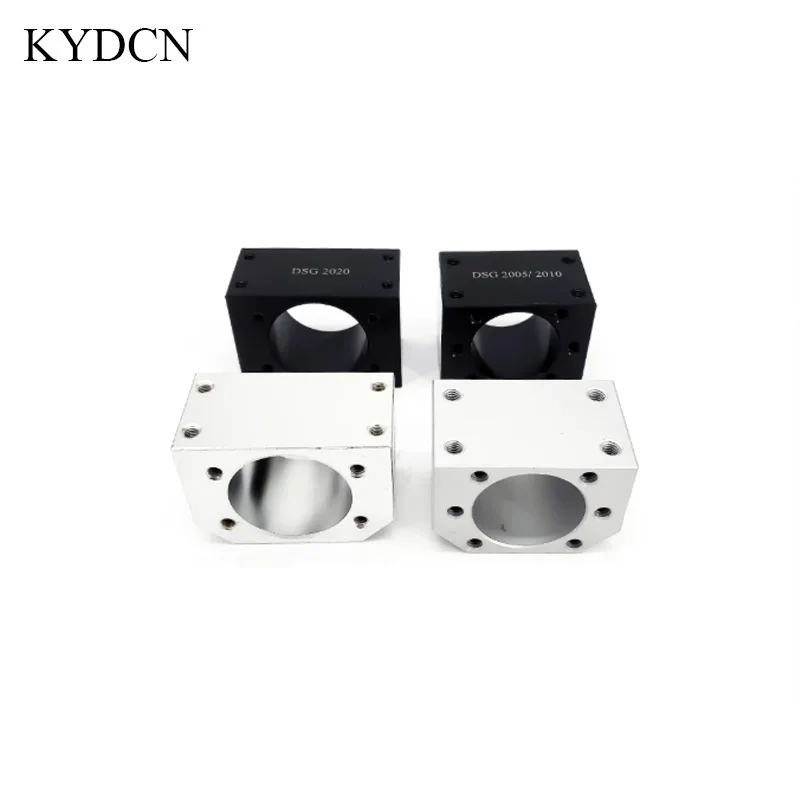 KYDCN Ball Screw Nut Housing Aluminum Alloy Iron Nut Holder Bracket DSG12H DSG16H DSG20H for SFU1204 SFU1605 SFU2005 CNC Parts