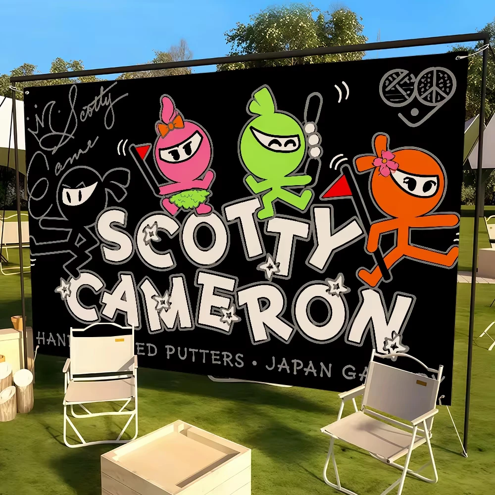 Modische Flagge für Wohnzimmer, Zuhause, Studentenwohnheim, Dekoration, Wand, Outdoor, Camping, Party, S-Scotty Logo, Cameron-N Banner Geschenke – Detail 1