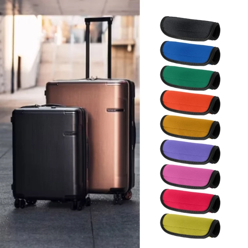 Universal Luggage Handle Wrap Travel Suitcase Identifier Neoprene Trolley Case Handle Grip Anti-Skid Waterproof Protection Cover