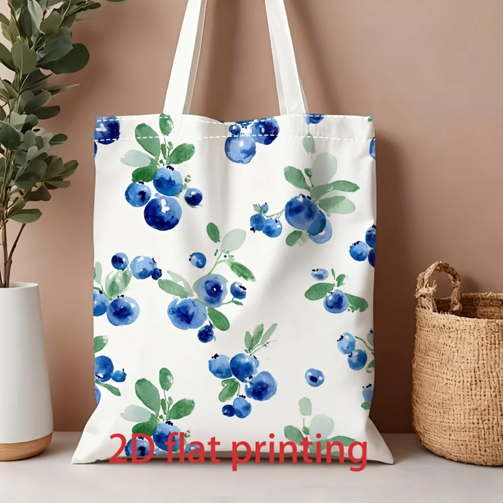 Handbag Sweet Blueberry Pattern Shopping Travel Bag, Suitable for Grocery, Lunch, Gym, Travel, Work Gifts Tota Bag