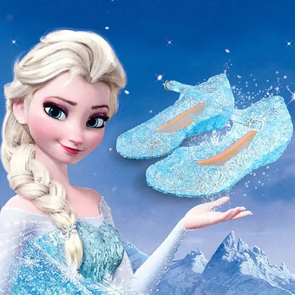 

Новые милые сандалии принцессы «Холодное сердце» для девочек Disney, нескользящая спортивная обувь с мягкой подошвой для девочки, подарок