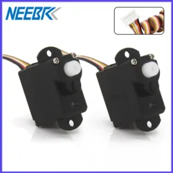 2PCS NEEBRC 2G Mini Plastic Gear Servo Motor for RC Fixed-wing FPV Drone Airplane Helicopter Wltoys XK A120 A150 A380 Part Toy