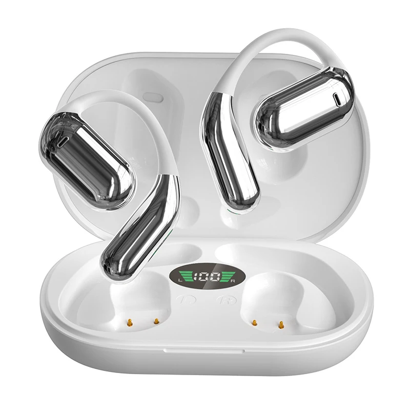 หูฟังบลูทูธตัดเสียงรบกวนคุณภาพสูงแบบแขวนอยู่บนหู, การนํากระดูกแบบเปิด, หูฟังไร้สายแบบไม่ใส่ในหู