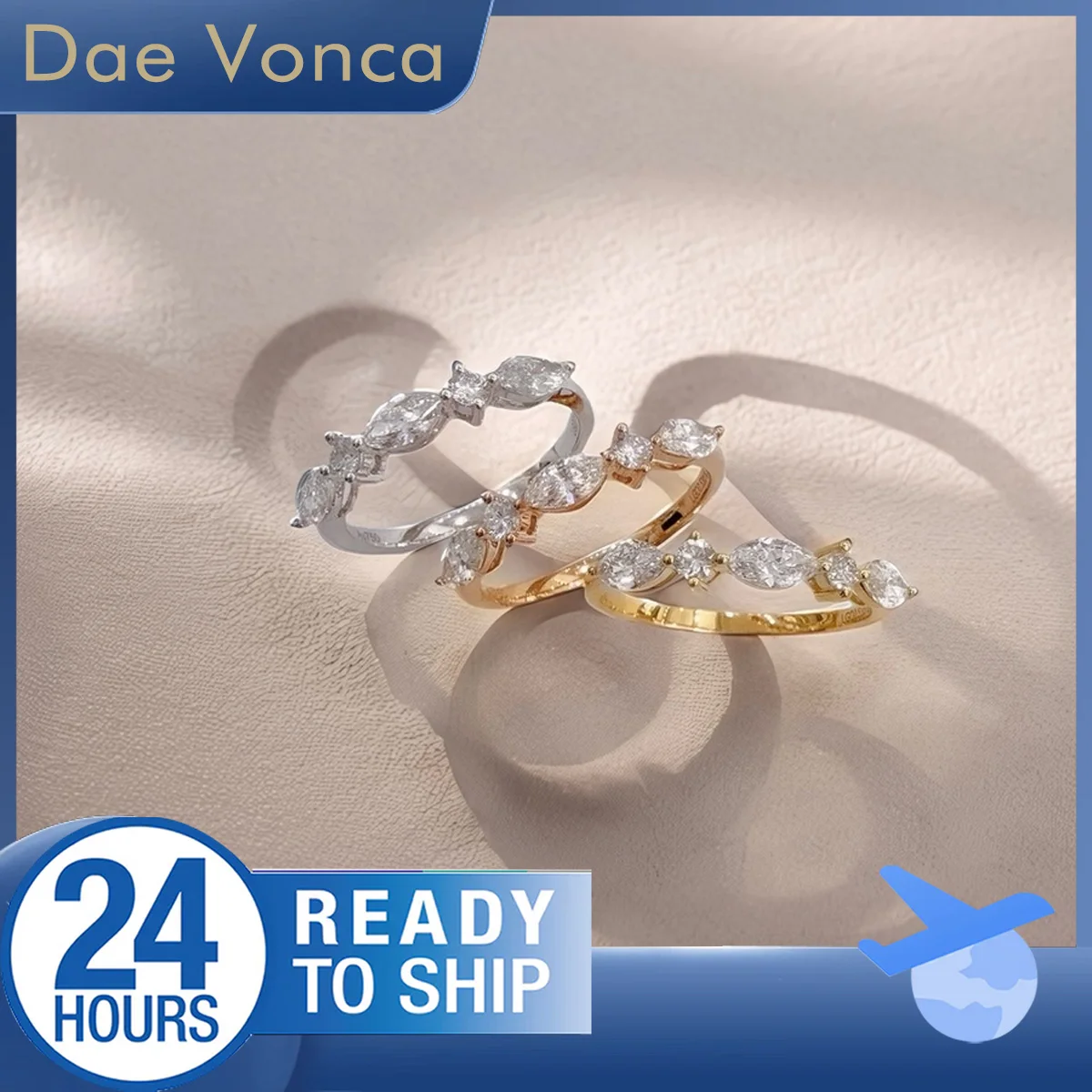 

Marquise Shaped Lab Diamond Ring Total 0.62CT 18K Yellow/White/Rose Gold Lab Grown Diamond Ring Classic Wedding Ring