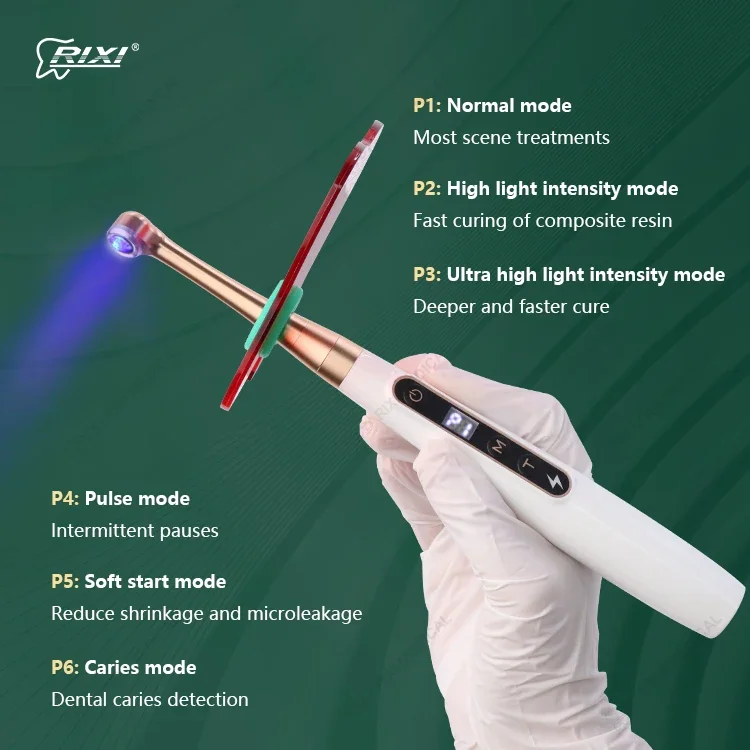 de ntal LED Curing de ntal Equipment Light UV One Second Curing Light