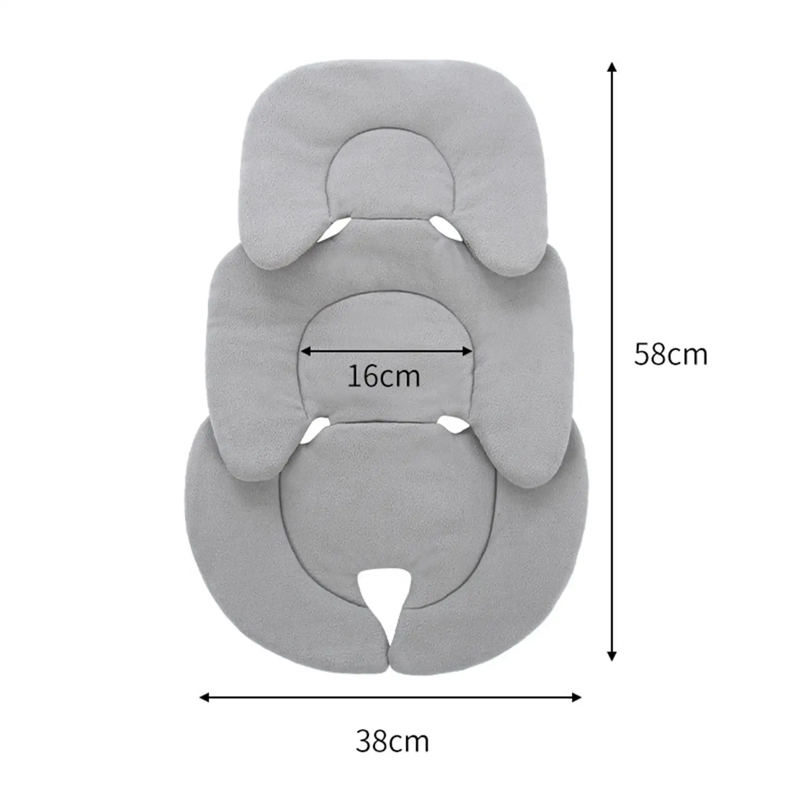 Stroller Cushion Newborn Head Neck Support Pillow Breathable Universal Seat Thicken Liner Mat for Stroller Pram Pushchair Car