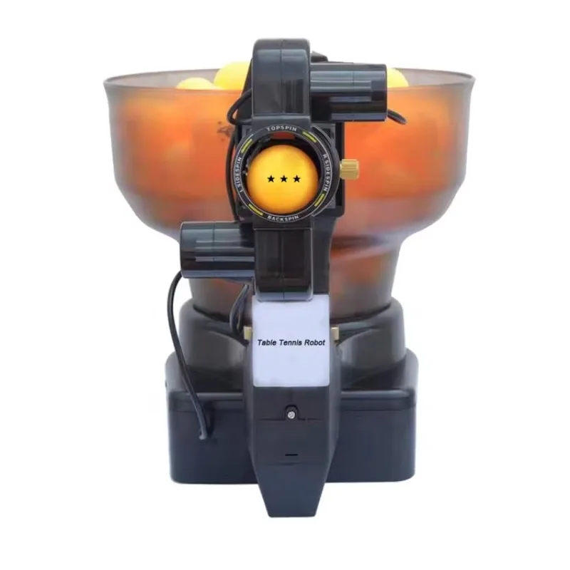 حار بيع التلقائي تنس طاولة تخدم آلة إطلاق عشوائي بينغ بونغ الكرة المدرب الكهربائية التحكم عن بعد بينغبونغ روبوت