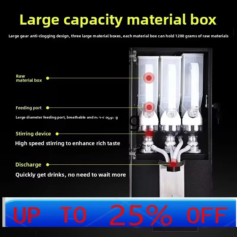 

cx automatic instant coffee machine hot and cold coffee milk tea machine office self-service soy milk hot drink machine