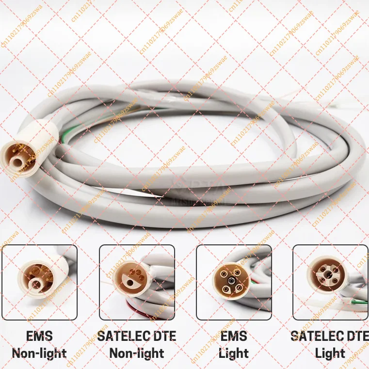Detachable Ultrasonic Scaler Cable & Water Hose - For EMS Satelec (With/Without LED Light)