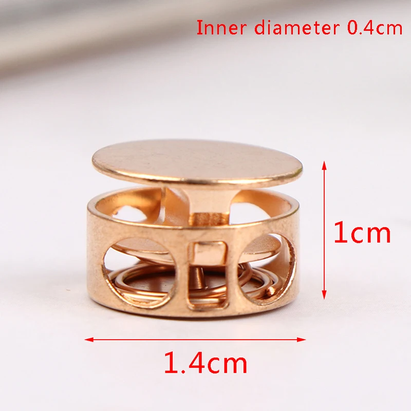 10Pcs Metal Cord Lock Clamp Toggle Stopper for Paracord Lanyard Drawstring Bag Shoelace DIY