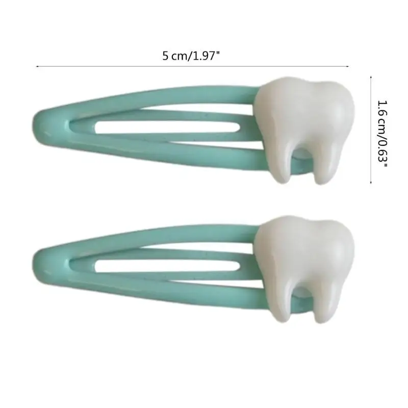 652F Hot Girls Hairpin Harajuku Lady Y2K Girls Mini Tooth Handmade Barrettes Clip