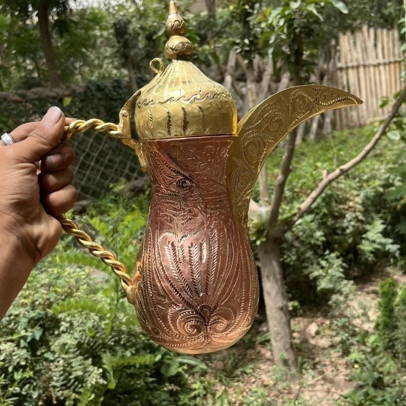 

Coffee pot, Turkish handicraft craftsmanship luxury court style home high-end copper pot