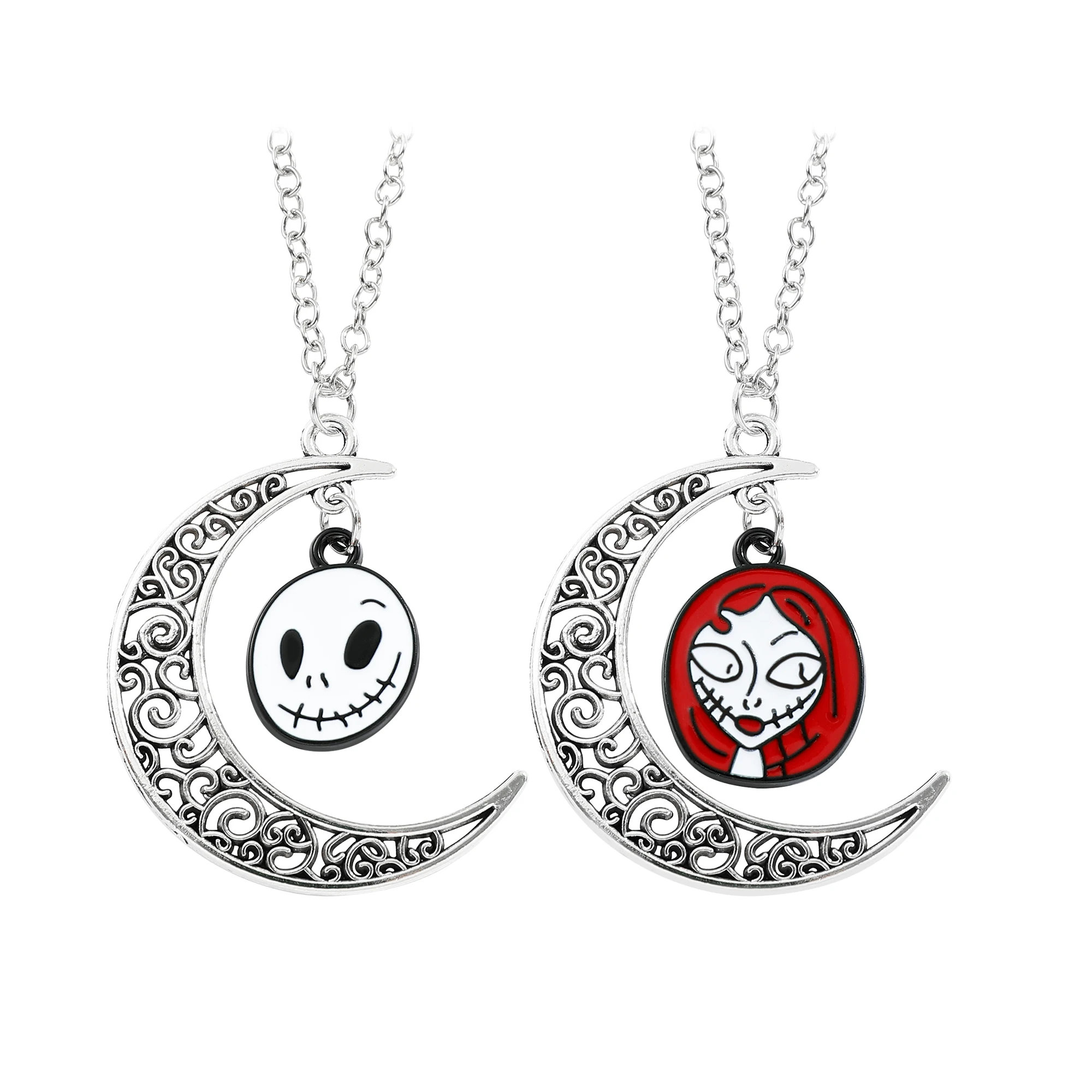 The Nightmare Before Christmas Pendant Necklace for Men and Women, Jack Skellington, Gothic Clavicle Chain, Choker Necklaces