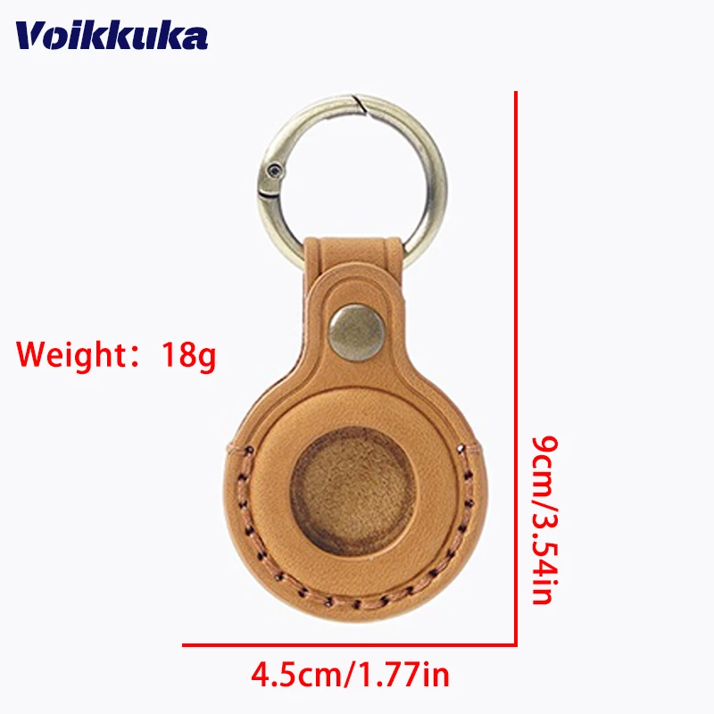 Cow Leather Protective Case For Apple AirTags Keychain Locator Cover Bag Fashion Pet Pendant Air Tag Accessories