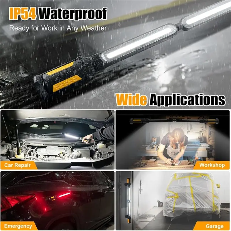 @@AB07 Hot Use Magnetic Underhood Work Light For Mechanics- Rechargeable 2400LM LED, 4400Mah Capacity With Hooks