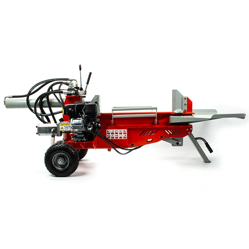 New 18-ton double-cylinder hydraulic wood splitter with upgraded blades, fully automatic firewood splitting machine for househol