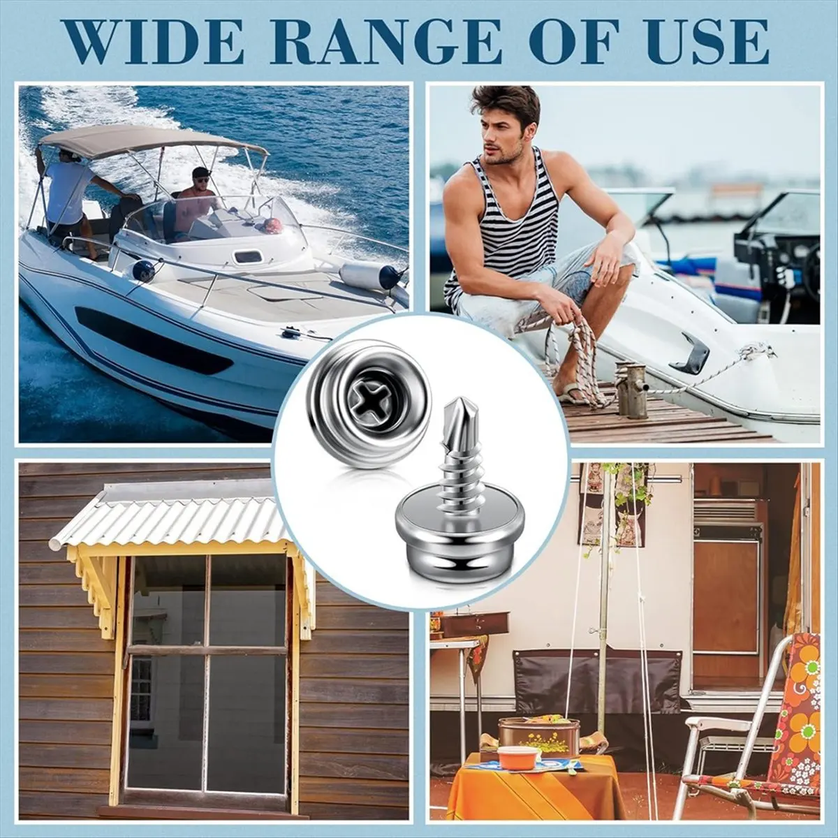 

A008 24 комплекта застежек для лодки, набор инструментов, 74 шт., винт из нержавеющей стали, защелки для крышки лодки, металлические защелки, винт с гнездом 3/8 дюйма