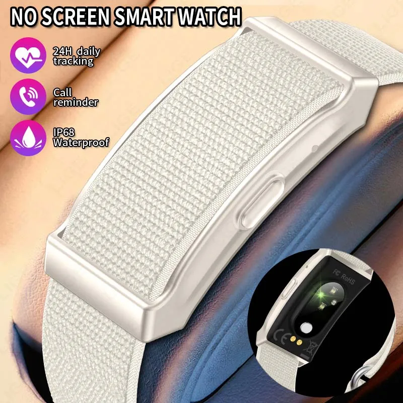 

LIGE NO Screen Smart Bracelet Sports Band Heart Rate Monitoring Waterproof Multifunction Wristbands Fitness Watch For Men Women