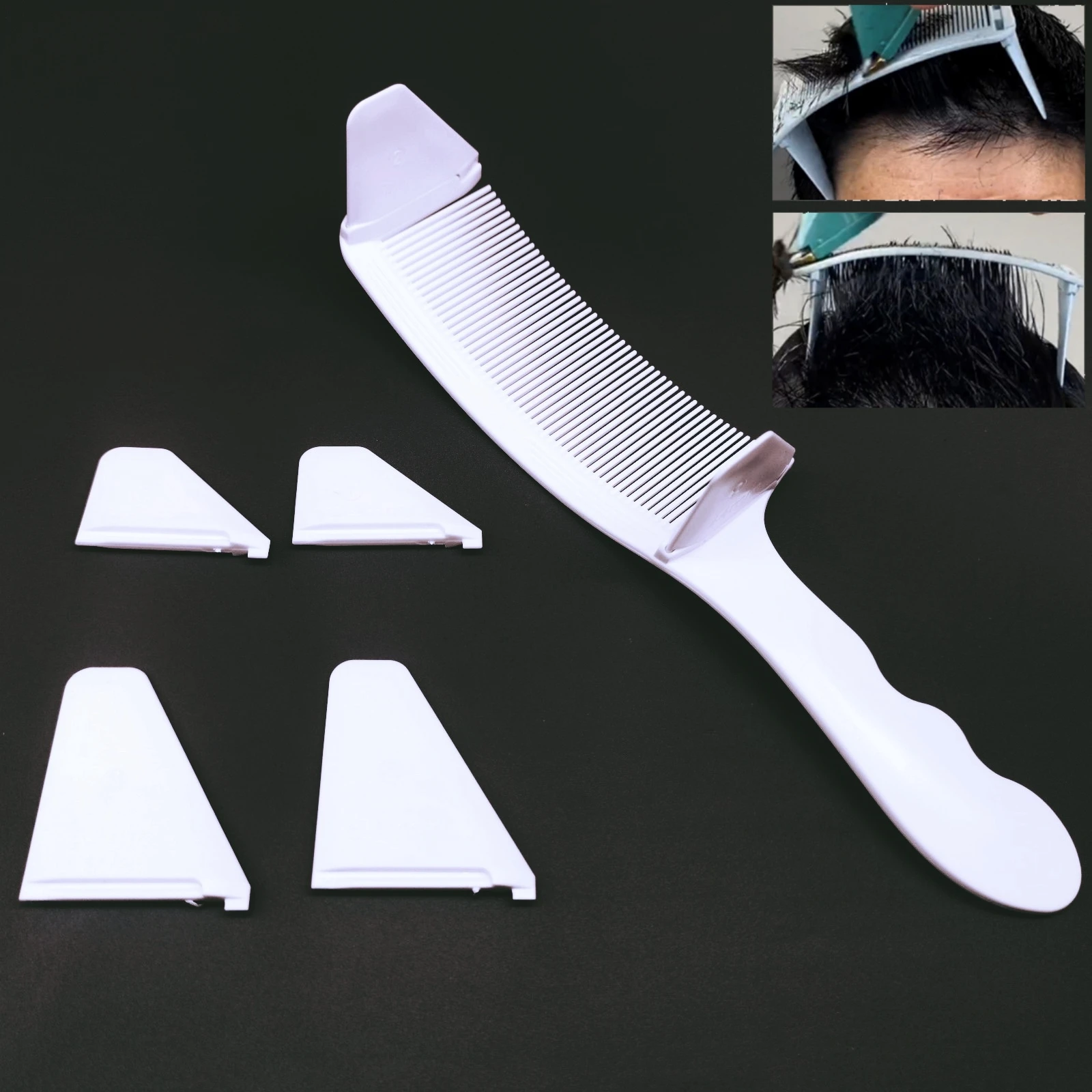 1/2/3Pcs Barber Haar Kamm Kit Flache Top Haar Schneiden Verblassen Styling Verblassen Kamm Männer verblassen Pinsel Salon Haar Werkzeug Zubehör