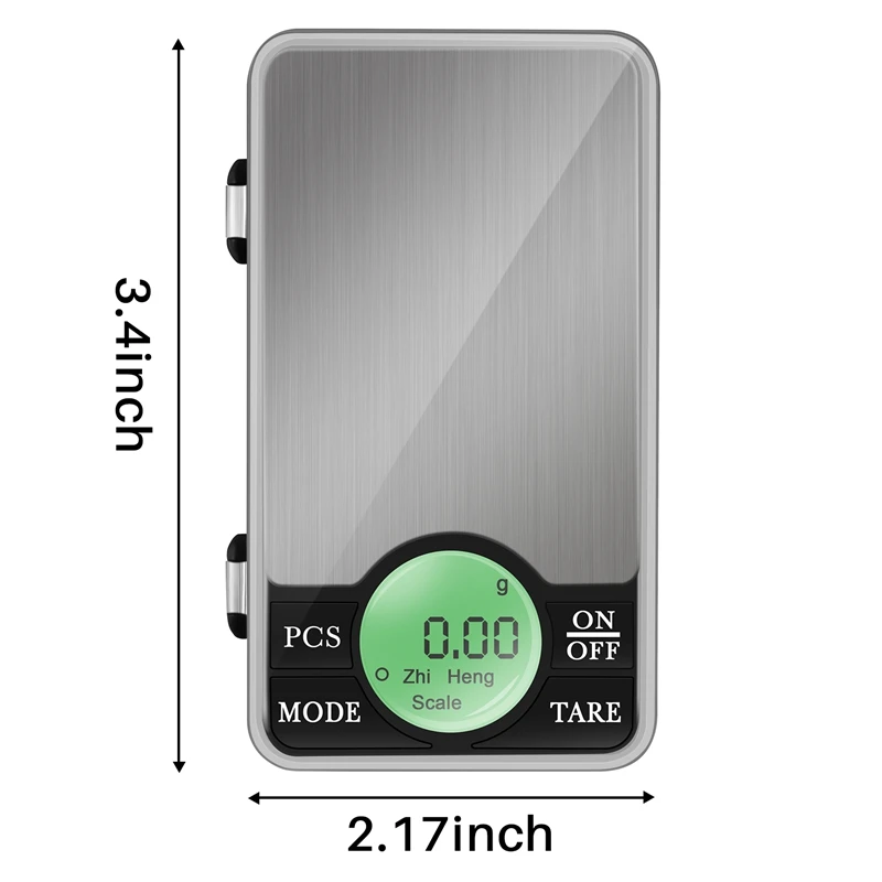 Precision 600G/0.01G Digital Pocket Scale Mini Jewelry Electronic 0.01 Gram Powder Coin Balance Weighing Lcd Back-Lit