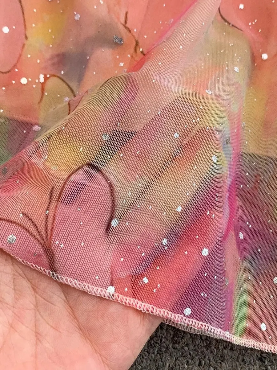 폼리나 니치 섹시 슬릿 홀터탑 & 플라워 프린트 스커트 세트 여성 휴가 신상 시크 메쉬 하이웨이스트 롱 스커트 홀리데이 세트