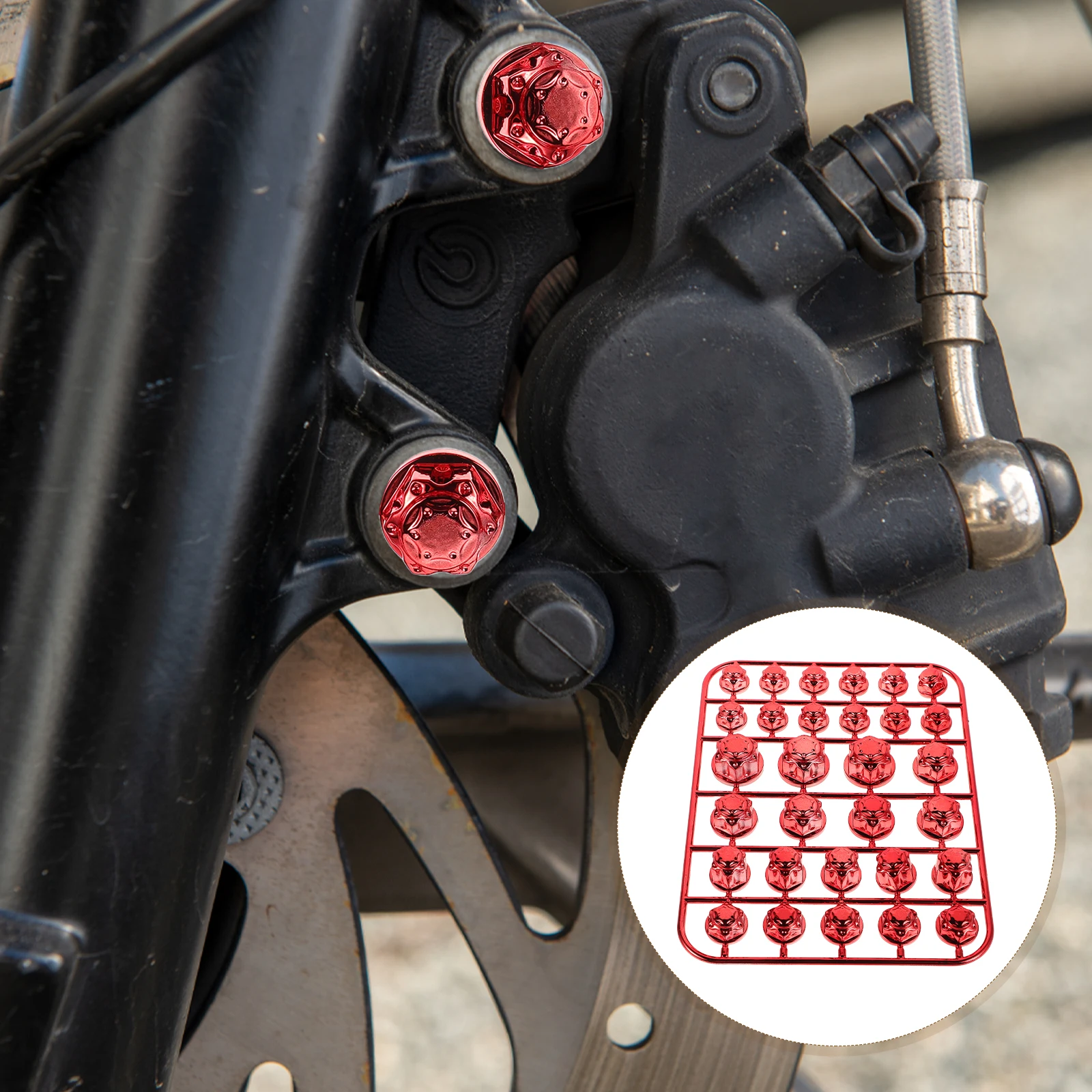 

1 Set Motorcycle Engine Bolt Caps Decorative Screw Covers Abs Durable Universal Fit Scooters Motorcycles Parts Accessories Nut