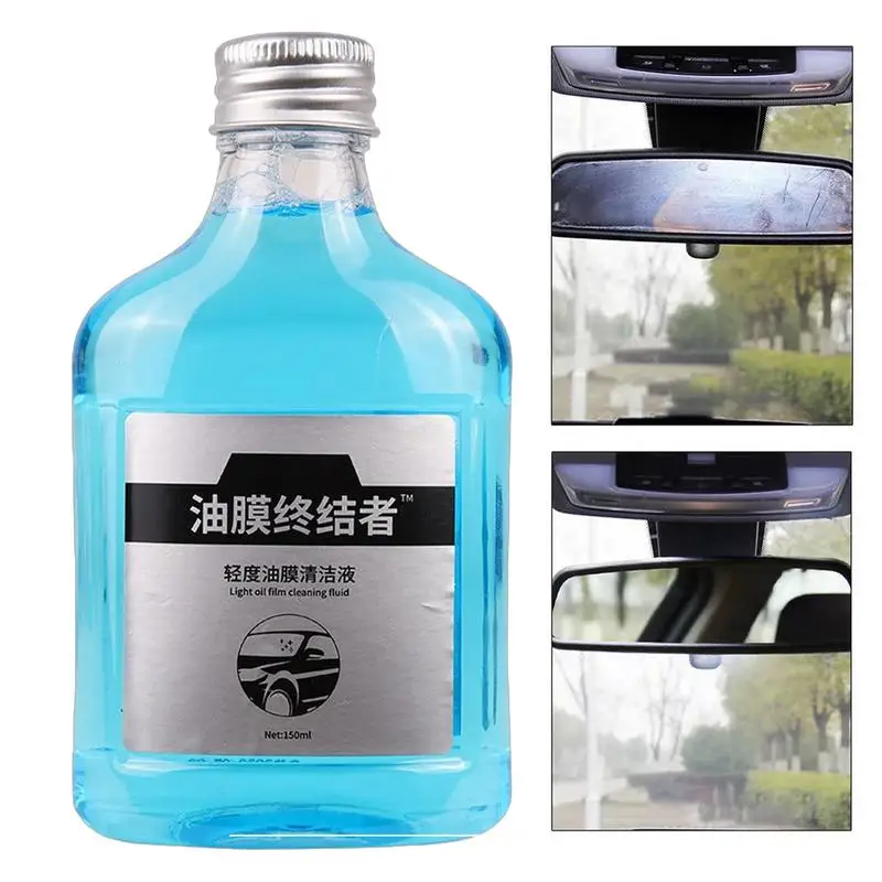 

Oil Film Cleaner For Car 150ML Glass Stripper Water Stains Remover Glass Stripper & Water Stains Remover Windshield Cleaner Spra