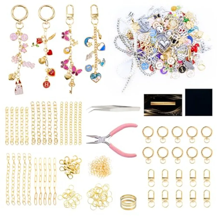 341Pcs Charms Keych…