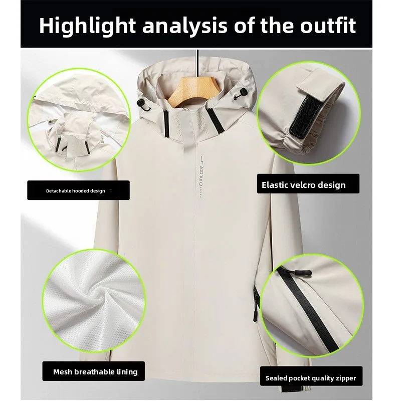 سترة رجالية عصرية بغطاء للرأس رفيعة، ملابس غير رسمية، ملابس خارجية خفيفة الوزن ومتعددة الاستخدامات #6