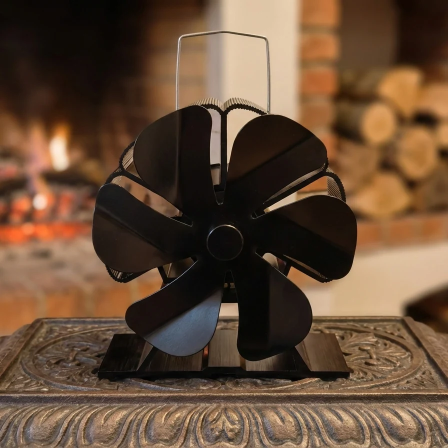 

Зимний вентилятор для дровяной печи с тепловым приводом для обогревателя Big Buddy, вентилятор для камина с кронштейном, фиксированный на пропановом обогревателе для кемпинга/в помещении